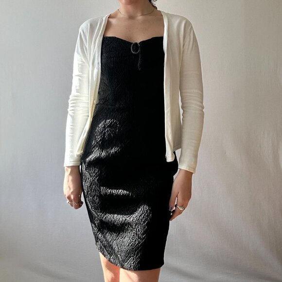 Betsey Johnson Fitted Black Mini Dress - Picture 7 of 8